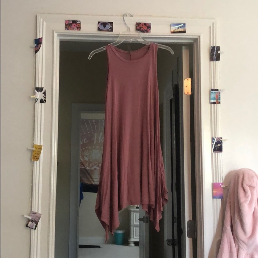 Blush pink dress with pockets